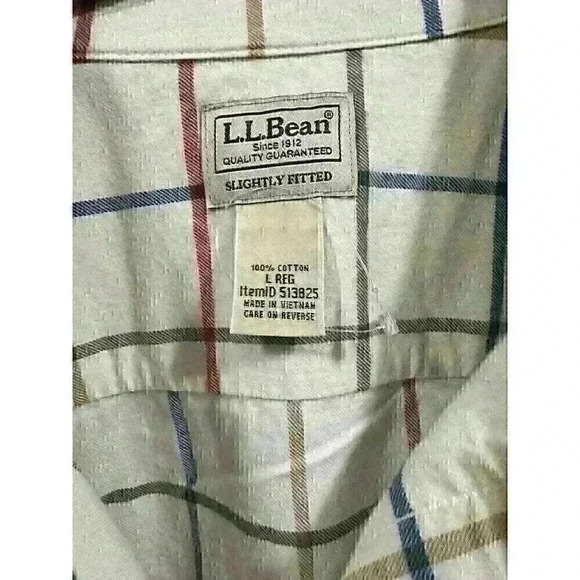 L.L. Bean Men's Wicked Soft Flannel Shirt, Slightly Fitted Untucked Fit - Picture 7 of 7